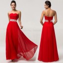 Red Carpet Design Floor length Women Long Evening Dress 2015 Chiffon Formal Dresses Summer Beach Celebrity Party Prom Gown D7568