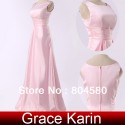 Retail/Wholesale Hot Selling Sexy Beautiful High Waist Pink Long Wedding Bridemaid Dresses  Brides Maid Dresses CL3438