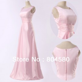 Retail/Wholesale Hot Selling Sexy Beautiful High Waist Pink Long Wedding Bridemaid Dresses  Brides Maid Dresses CL3438
