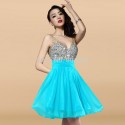Special Design Grace Karin  Women Sexy Beaded Sleeveless Casual Party Gown Short Evening Prom dresses Mini Ball Dress CL7507