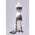 Unique Design In Stock Strapless High-Low Celebrity Dresses Long Evening Prom Party Dress 8 Size US 2~16 CL6044