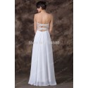 Wholesale  Fashion Long Design Split Lace Up Back Prom dress White Sweetheart Chiffon Celebrity dresses Special Events CL6236