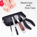 4pcs Manicure Pedicure Set Foot Care Tools Callus Shaver  Ingrown Toenail File Lifter Portable Stainless Steel Pedicure Kit