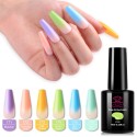 Makartt UV Gel Nail Polish Set Macaron Colors LED Gel Nail Kit 6 Bottles Soak Off Gel Summer Colors 10 ml with Gift Box P-17