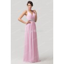  Cheap Sexy Deep V neck Floor Length Lace Up Back Bridesmaid Dresses Beads Long Bridal Toast dress  CL6111