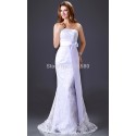   Design Sheath Bodycon Bandage dress Strapless Beach Wedding Dresses Gown Lace Applique Party dresses Long  CL2527 