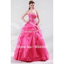 2015 New Free shipping Grace Karin Red Princess Ball Gown Long Wedding Dress Brides Gown Dress Size 6 8 10 12 14 16 CL4482