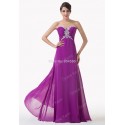 Build in Bra Strapless Empire Waist Prom dress Women Purple Formal Gowns Chiffon Long Bridesmaid dresses for Party CL6188