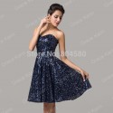 Cheap Strapless Sequins Fashion Women Summer Runway dress Short Evening party dresses Formal prom Gown CL6133 (AL12)