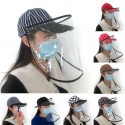 Detachable Anti-Splash Protection Hat Saliva-proof Face Shield Baseball Cup Women Ladies Bucket Hats