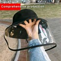 Face Protective Cover Clear Cover Dust-Proof Anti Saliva  Hat  Unisex Waterproof And Dustproof, High-Quality Cotton Material