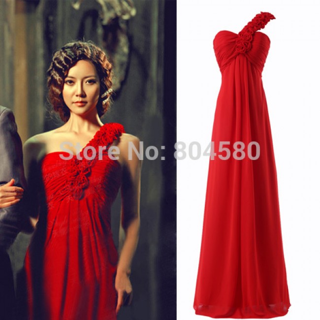 Grace Karin   Floor Length Wedding Events Slim Formal Party Gown Long Prom dresses Women Bridesmaid dress Red CL3402
