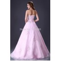 Grace Karin Floor Length Prom Ball Gown dress Long Wedding dresses  Pink Bridal Party Gowns Lace Up Back CL4523