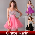 Grace karin Women Graceful Vintage Sleeveless Strapless Mini Prom Party Gown Cocktail Dress  CL4105