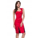 Grace Karin Short Sleeve Red Black Cocktail dresses Short Bandage Party Vintage Dress for Wedding Guest Prom Gowns 50s 60s 4591