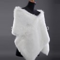 High Quality White Color Faux Fur Warm Bridal Wraps Wedding Jackets Bolero shawl Coat CL2619