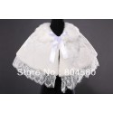 Hot Retail/Wholesale  ivory Wedding Dress Faux Fur Wrap Coat Bridal Shawl Accessories CL4938