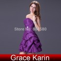 [Hot selling ] 4 colors purple blue women's short evening party dresses prom gown cheap in stock summer runway dress CL4098