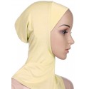 Islamic Women's Headband Plain Hijab Head Kerchief With Neck Headscarf Coverchief Ethnic Style Ladies