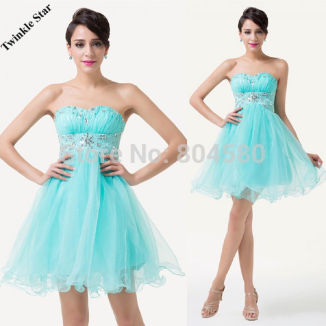 Junoesque Grace Karin Sexy Design Knee length Tulle Beads Ball Gown Birthday Short Cocktail Party dresses Formal dress  CL6179
