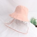Kid Bucket Hats Summer Anti-spitting Protective Cap Cover Outdoor Fisherman Hat Splash-Proof Unisex Girl Boy