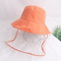 Kid Bucket Hats Summer Anti-spitting Protective Cap Cover Outdoor Fisherman Hat Splash-Proof Unisex Girl Boy