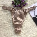 Men Fashion Underwear Briefs Solid Color Sexy Lure Comfortable Thong Silk briefs male underpants