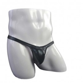 Men Sexy Triangle Briefs Wet Look Low Rise Thongs Bulge Pouch Underwear Lingerie