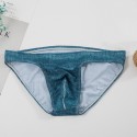 Men briefs Sexy Low Waist underwear fashion Print Breathable Smooth Elastic underpants male Y-Front Briefs