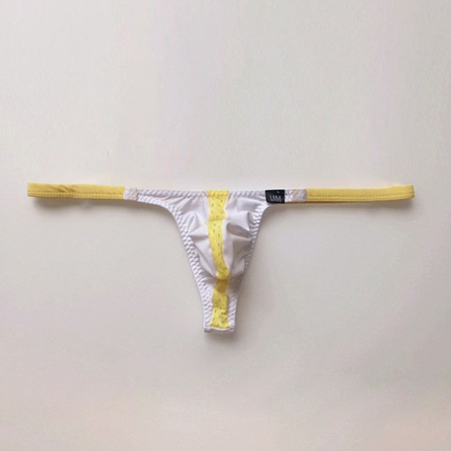 Men's Briefs Male Underwear Low Waist Underpants Spliced Sissy Plus Size Briefs
