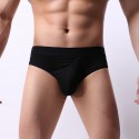 Mens Sexy Tight-fitting Breathable Briefs Side Opening Solid Collour Underwear