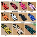 Mens Suspender+ Bow Tie COMBO SET Stretch Braces Bow Wedding Party Groom SUSPENDERS + TIED BOW TIE