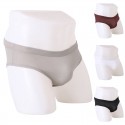 Men's briefs Sexy Thin Nylon Breathable Briefs solid color Underwear fashion male Underpants Brief Intimates