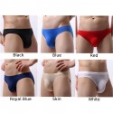 Men's briefs Solid Color Sexy Thin Underwear Mid-rise Breathable Comfortable Briefs male underpants clothes