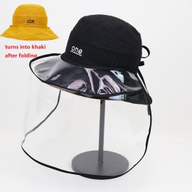 Outdoor Fisherman Hat With Face Shield Protector Cover Dustproof Anti-Fog Cap New Arrivals Accessories
