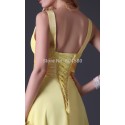 Sexy Stock Strapless V-neck design flower Chiffon Party Gown Floor Length Prom Dress Long Formal evening dresses Women CL3462