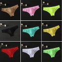 Summer Mens Sexy Breathable Color  Briefs Bulge Pouch  Low Waisted Underpants