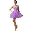 Vestido Madrinha Cheap Mini Length Wedding Party Dresses Mint Green Black Purple Bridesmaid Dress Formal Prom Ball Gown 6077