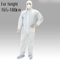 White Coverall Isolation Suit Disposable Protective Clothing Elastic Protective Clothing Women/men Unisex