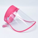 Women/Men's Sun Hats Anti-Dust Cap Saliva Prevention With Transparent Protective Cover Saliva-Proof Dust-Proof
