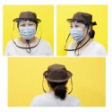 Women/men Bucket Hats Safe Anti-spitting Protective Cap Cover Outdoor Fisherman Hat  Wear-resistant Saliva-Proof Dust-Proof