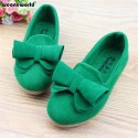 WEONEWORLD 2018 Casual Candy Color Children Girls Shoes Princess Shoes Fashion Spring Summer Girls Flats Kids Shoes with Bowtie