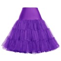 GK Colorful Women's Retro skirt Silps swing Rockabilly Vintage Crinoline fluffy Petticoat Underskirt Empire Voile Skirt